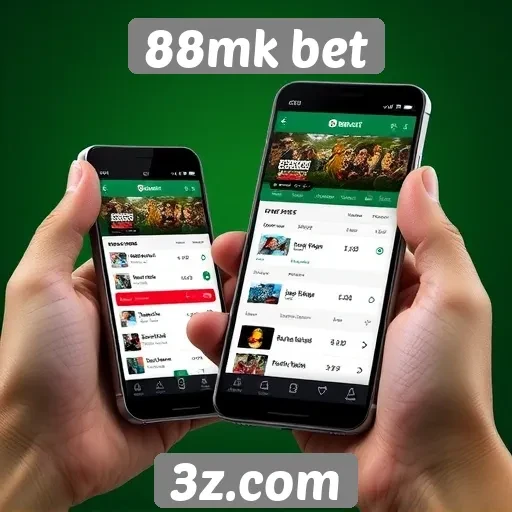 Interface do 88mk bet é otimizada para mobile